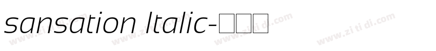 sansation Italic字体转换